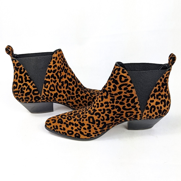 DIANE VON FURSTENBURG - Nadie Ankle Boot Leopard Size 10 - Picture 5 of 11